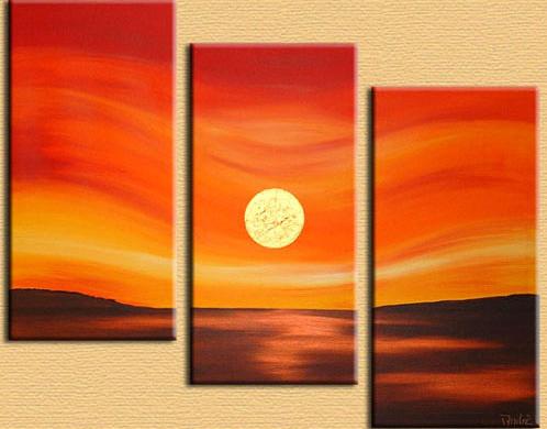 Dafen Oil Painting on canvas sunglow -set301